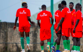 Le Syli U23 en séance de préparation au Centre technique de Nongo