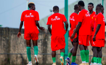 Le Syli U23 en séance de préparation au Centre technique de Nongo